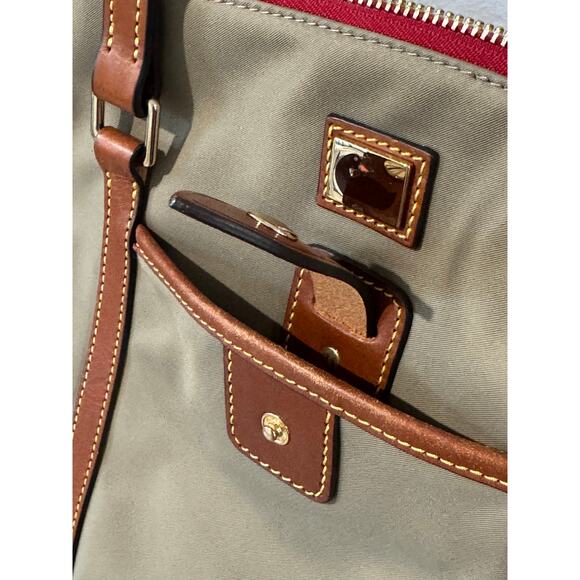 Dooney & Bourke Wayfarer Zip Tote Nylon w/ Vachetta Leather Trim - Picture 3 of 11